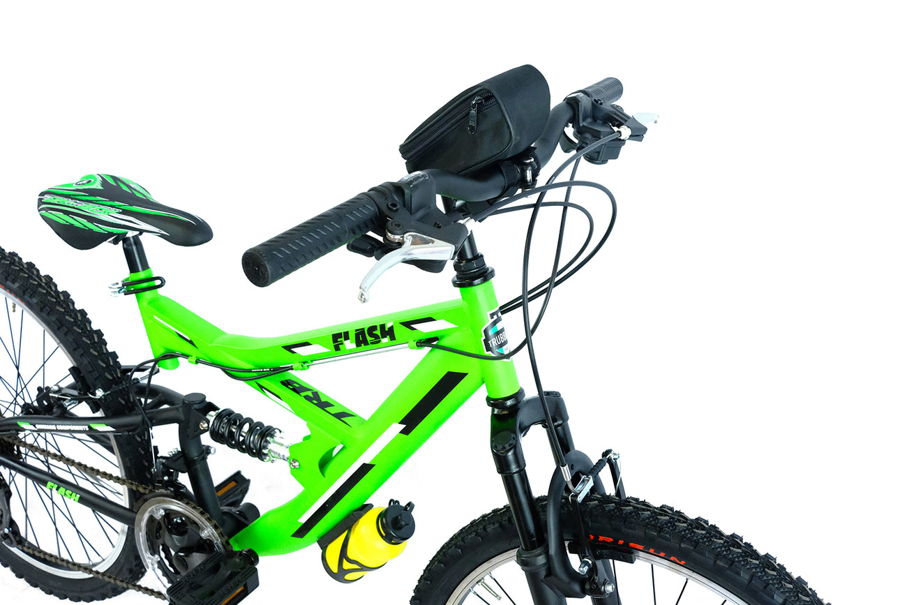 ozone 500 ultra shock 26 bike green